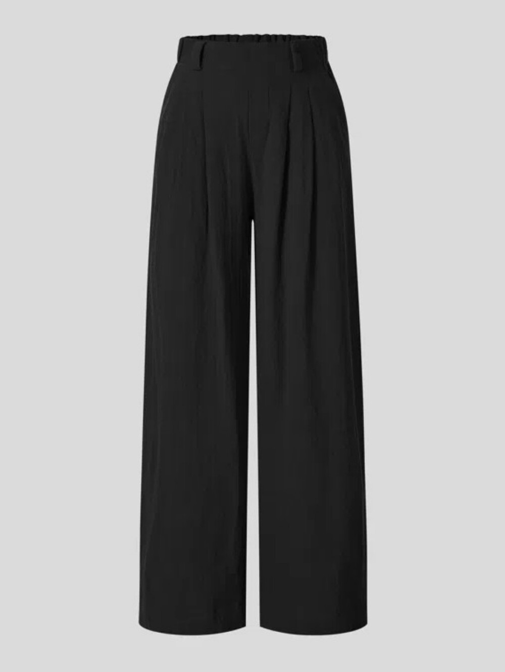 ❄️3/$30 HALARA High Waisted Wide Leg Flowy Solid Palazzo Linen-Feel Pants